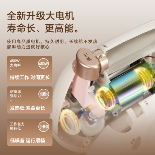 KPS祈和烘焙938DC450W大功率电动打蛋器家用手持奶油搅拌机打发器 - 图2