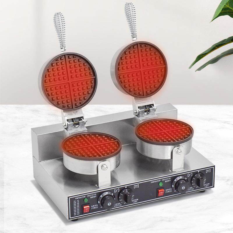 跨境热卖双头华夫炉商用华夫饼机心形电热烤饼机商用松饼机电饼档,淘宝优惠券,粉丝福利购,淘宝优惠卷