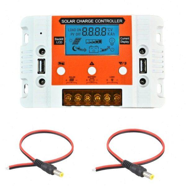 白+橙夜光显示12V24V30A太阳能控制器带电流显示太阳能充电控制器,淘宝优惠券,粉丝福利购,淘宝优惠卷