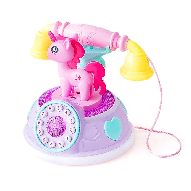 儿童婴儿卡通座机早教智力开发故事机手机仿真电话机音乐玩具女孩,淘宝优惠券,粉丝福利购,淘宝优惠卷