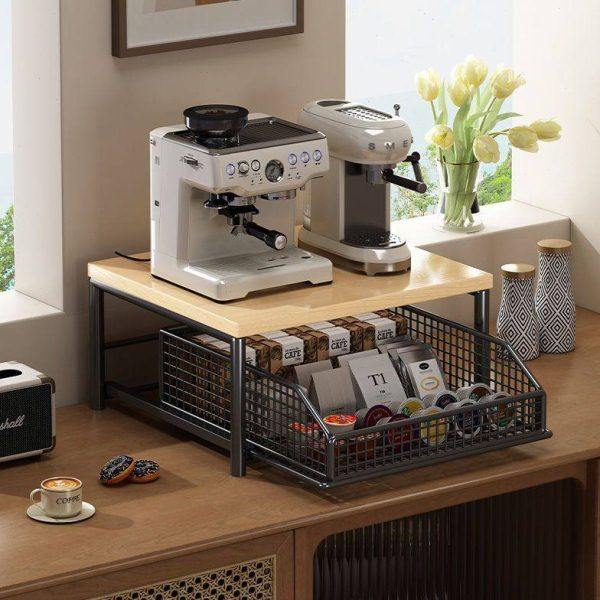 台面咖啡机杯子微波炉置物架茶包茶水吧饮水机桌面储物架水杯收纳,淘宝优惠券,粉丝福利购,淘宝优惠卷