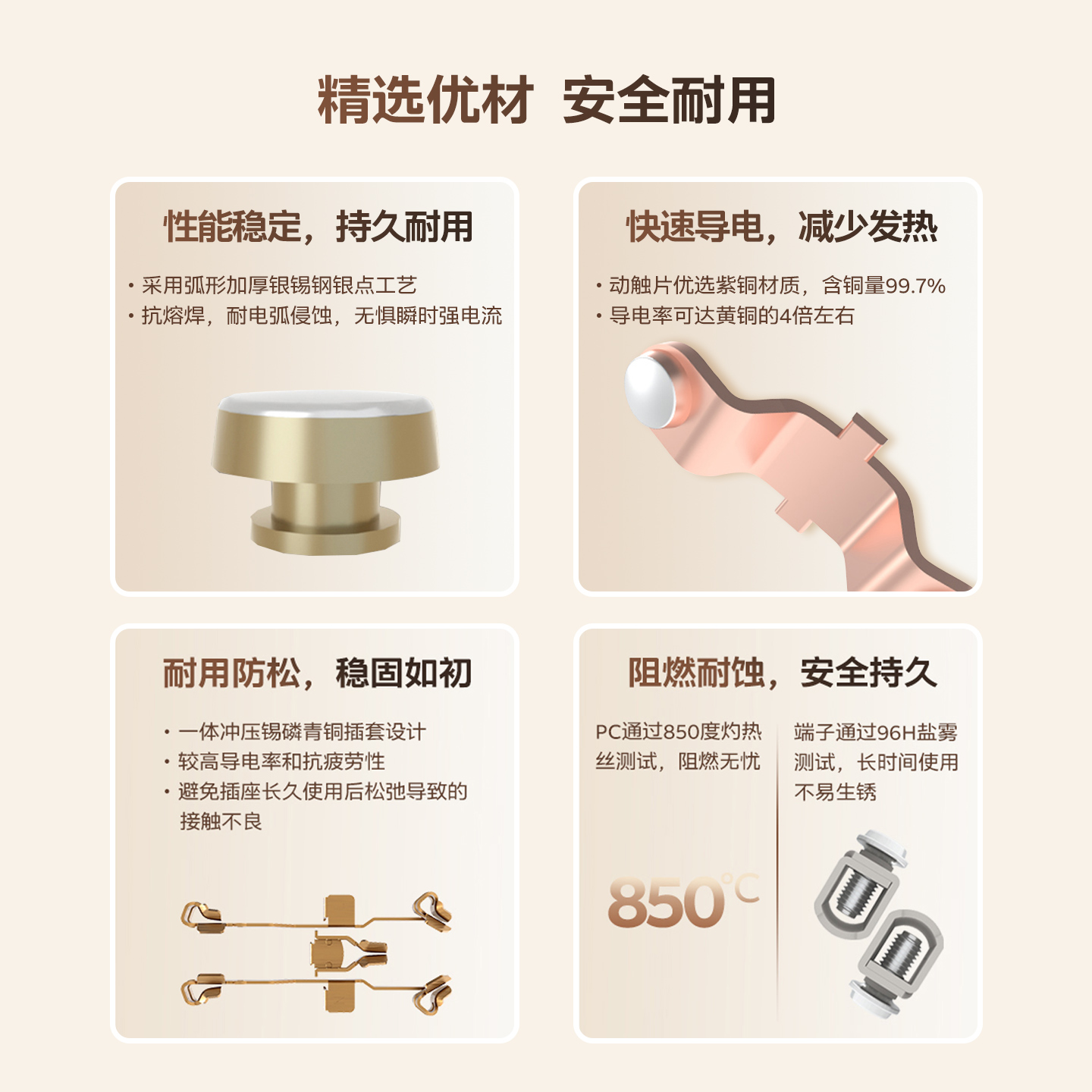 ABB德典开关插座面板三孔16安空调专用墙上带单双控一开五孔家用 - 图1