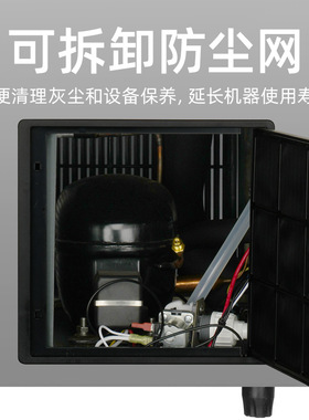 耐雪naixer新款一体式制冰机台下款制冰机嵌入式制冰机不锈钢材质