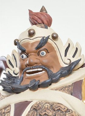 家居玄关博古架中式礼品乔迁新居石湾陶瓷公仔大号门神商务摆件