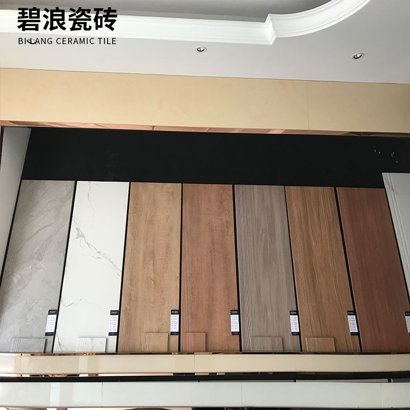 大理石木纹楼梯踏步梯级地砖别墅公寓室外台阶R一体式防滑瓷砖哑 - 图1