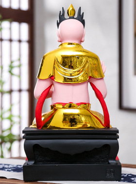 16寸树脂面然大士面燃鬼王焦面大士焰口 王大士爷大士羽林工艺品