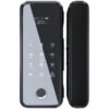 Chengdu installation of glass door fingerprint lock without hole opening office smart electronic password lock double door attendance access control