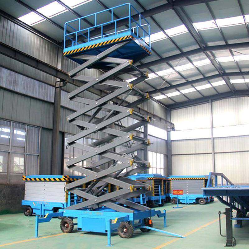 移动剪叉升降机液压电动升降平台施工作业车四轮移动式小型升降机,淘宝优惠券,粉丝福利购,淘宝优惠卷