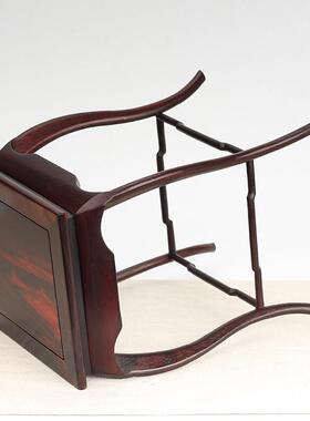 红木大红酸石枝BDE明式盆景花小花几奇瓶微型盆景花几架瓶花精品