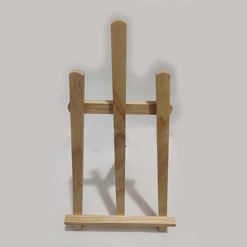 diy数字油画实木画架 松木 抛光家用桌面支架中式书架三角架工具 - 图0