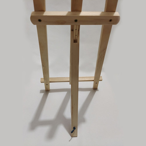 diy数字油画实木画架 松木 抛光家用桌面支架中式书架三角架工具 - 图1