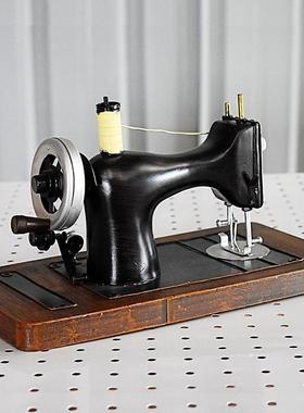 仿复古老式真铁艺做旧缝纫模型RCH302-摆件家居装工艺机品摄影道