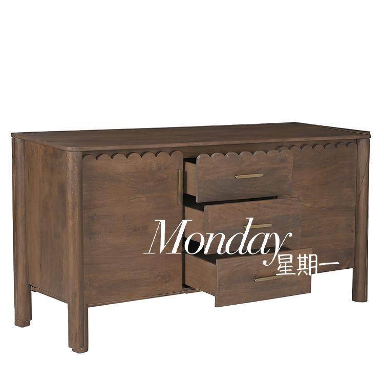 法式原木风斗柜手工雕刻实木储物柜客厅柜子可/家具,淘宝优惠券,粉丝福利购,淘宝优惠卷