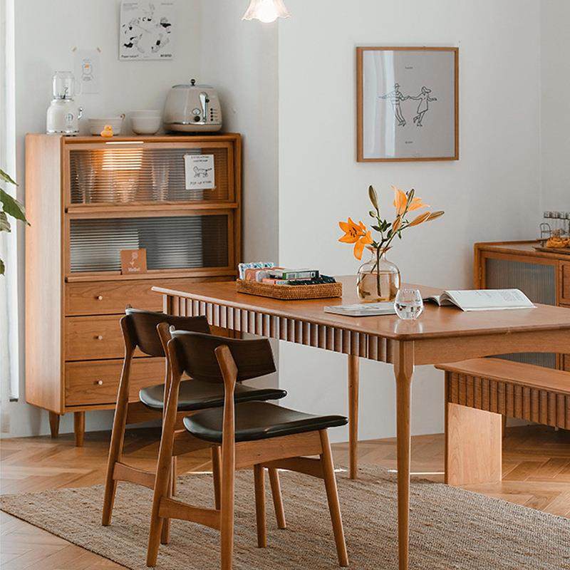 博物餐边柜北欧樱桃木客厅沙发边柜储物柜日式实木厨房置物柜碗柜,淘宝优惠券,粉丝福利购,淘宝优惠卷