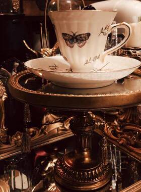 北镜盘ins风桌面面托欧盘HM-22摆件复做旧宫廷轻古奢拍照怀旧