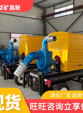 移动式柴油驱动应急泵站机动灵活大玲流量强矿用防汛泵车