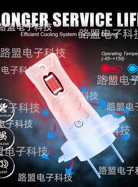 支持电商汽车LED车灯爆款H4H7直插式一比一尺寸无损安装