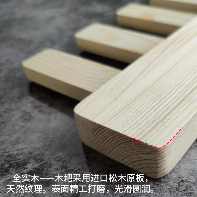 晒谷耙子实木八齿耙农用工具收晒谷子刮耙刮土平整秧田园艺清理 - 图0