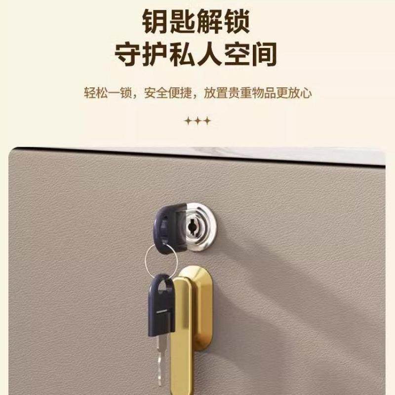 意式床头柜全实木智能卧室轻奢家用简约床边柜岩板储物收纳整装,淘宝优惠券,粉丝福利购,淘宝优惠卷