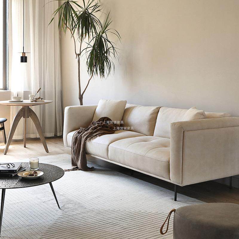 北欧轻奢直排沙发CHEL科技布布艺沙发转角意式客厅简约现代小户型,淘宝优惠券,粉丝福利购,淘宝优惠卷