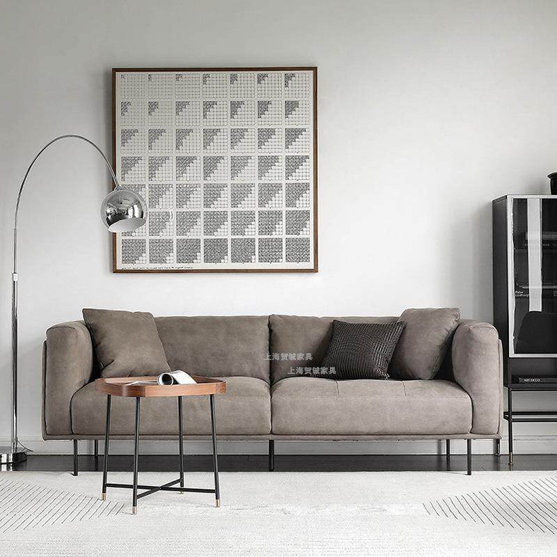 北欧轻奢直排沙发CHEL科技布布艺沙发转角意式客厅简约现代小户型,淘宝优惠券,粉丝福利购,淘宝优惠卷