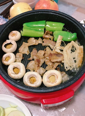 韩国乌龟锅汤锅鸳鸯锅煎盘8200和9200通用麦饭石不粘涂层配件