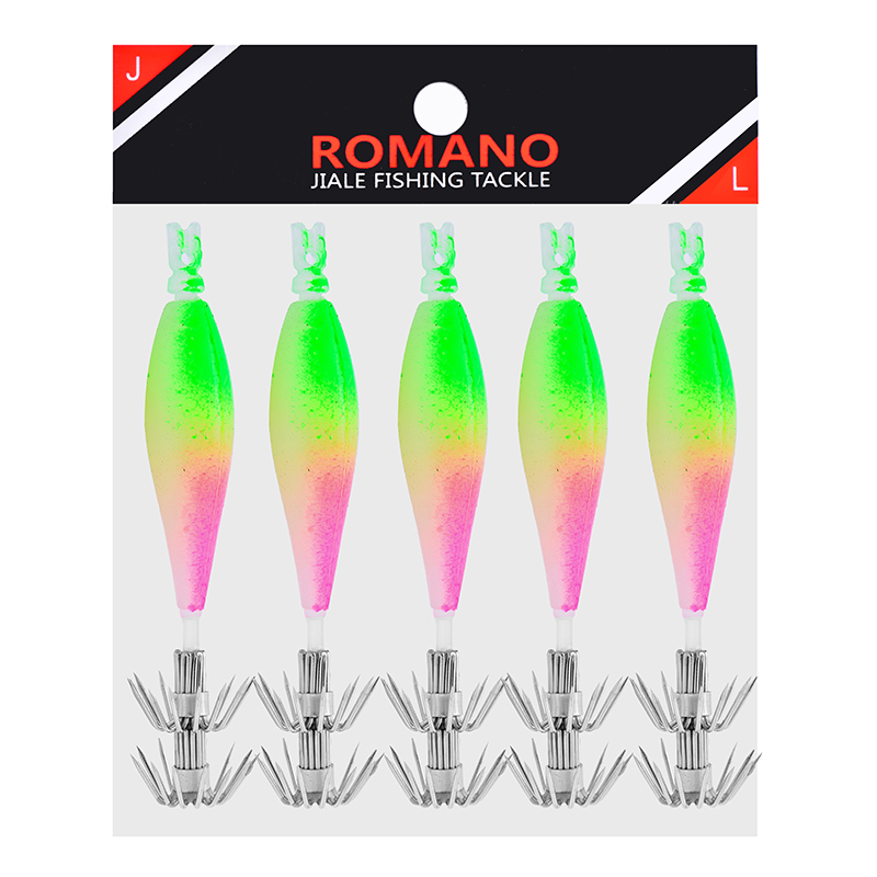 发光假鱼饵夜光鱿鱼吹筒钩假饵双伞钩发光海兔钩八爪尤鱼钩墨鱼钩 - 图2