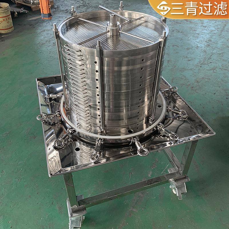 层叠式过滤器框式可换滤膜纸板滤布滤纸过滤设备立式层叠过滤器 - 图1