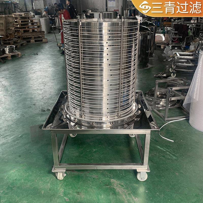 层叠式过滤器框式可换滤膜纸板滤布滤纸过滤设备立式层叠过滤器 - 图0