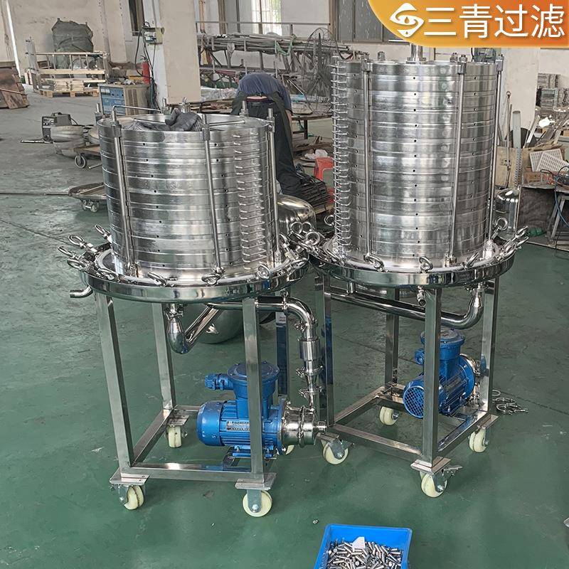 层叠式过滤器框式可换滤膜纸板滤布滤纸过滤设备立式层叠过滤器 - 图2