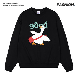 潮牌卡通印花卫衣宽松百搭