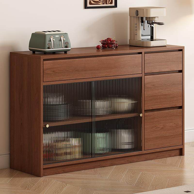 中古复古风餐边柜靠墙一体家用厨房客厅多功能咖啡酒柜置物架橱柜,淘宝优惠券,粉丝福利购,淘宝优惠卷