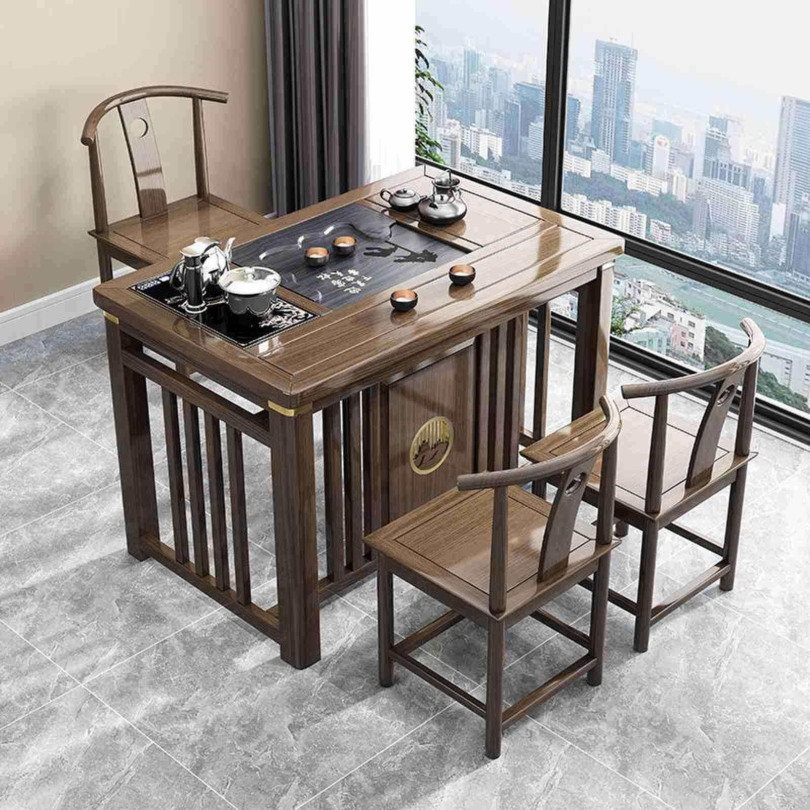 阳台小茶桌实木小型客厅茶台茶桌小型家用橡胶木茶桌椅套装组合,淘宝优惠券,粉丝福利购,淘宝优惠卷