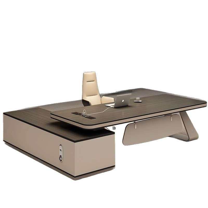 轻奢老板桌办公桌椅组合大班台主管经理办公室桌单人总裁简约现代,淘宝优惠券,粉丝福利购,淘宝优惠卷