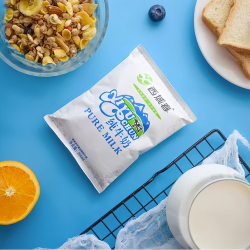 正宗新疆牛奶西域春纯牛奶利乐枕袋装200ml*10袋早餐奶 - 图1