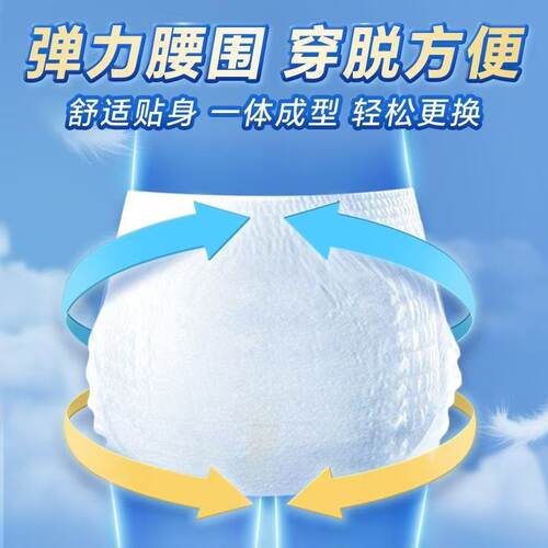 成人拉拉裤老人用夜用加大加厚消臭透气老人尿不湿内裤式拉拉裤 - 图0