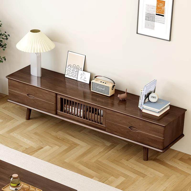 北欧全实木茶几电视柜组合现代简约客厅地柜卧室小户型电视柜家用,淘宝优惠券,粉丝福利购,淘宝优惠卷