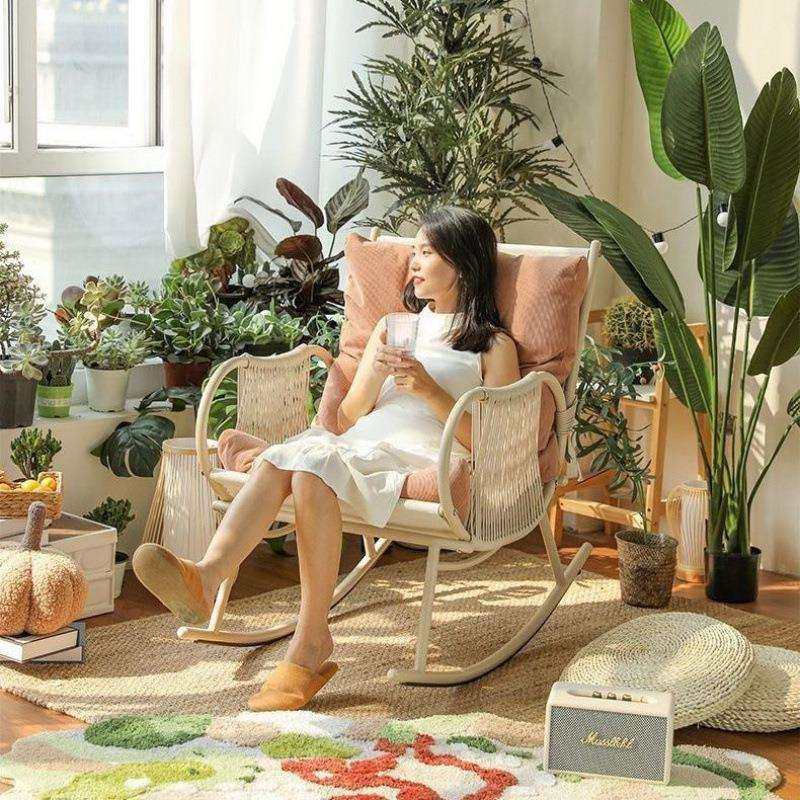 户外庭院藤编摇椅懒人午休床家用阳台午休折叠床休闲摇摇椅折叠床,淘宝优惠券,粉丝福利购,淘宝优惠卷