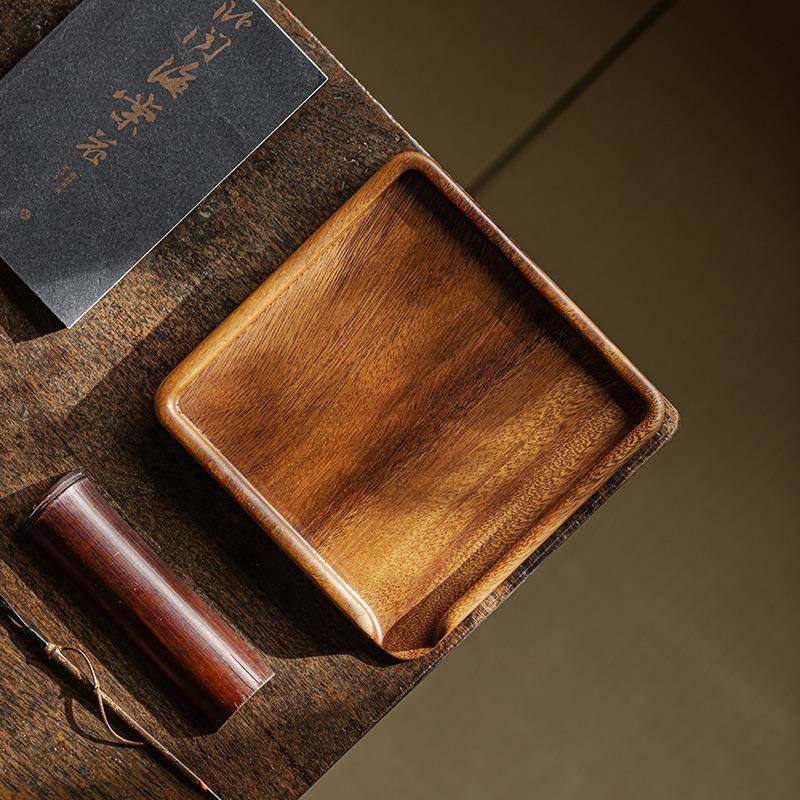 皓澜胡桃木分茶盘普洱茶盒茶盘中式散茶收纳盒家用简约茶托盘,淘宝优惠券,粉丝福利购,淘宝优惠卷