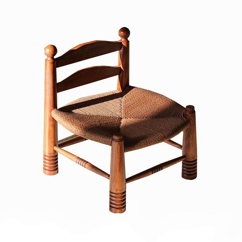 法式复古编绳椅儿童小矮凳vintage藤编设计师家用,淘宝优惠券,粉丝福利购,淘宝优惠卷