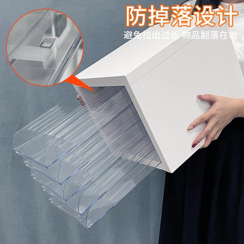 新款钢制开口塑胶抽屉式层板桌面夹缝文件资料收纳柜其他塑,淘宝优惠券,粉丝福利购,淘宝优惠卷