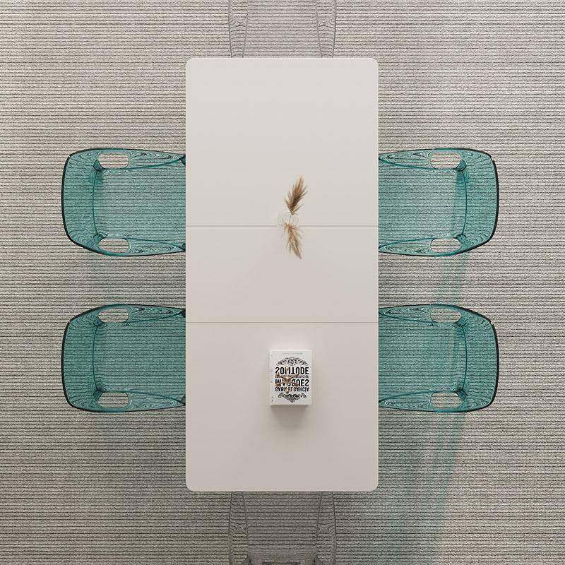 亚克力伸缩餐桌黑白岩板透明岛台客厅家厨房长方形餐桌椅大师设计,淘宝优惠券,粉丝福利购,淘宝优惠卷