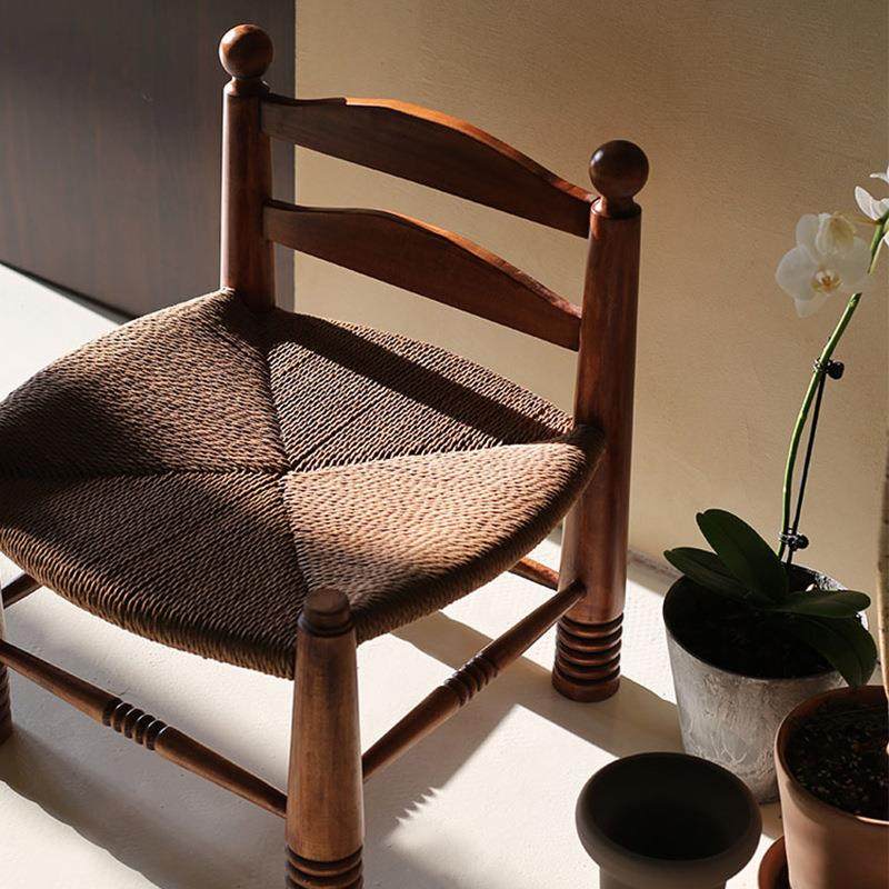 法式复古编绳椅儿童小矮凳vintage藤编设计师家用,淘宝优惠券,粉丝福利购,淘宝优惠卷