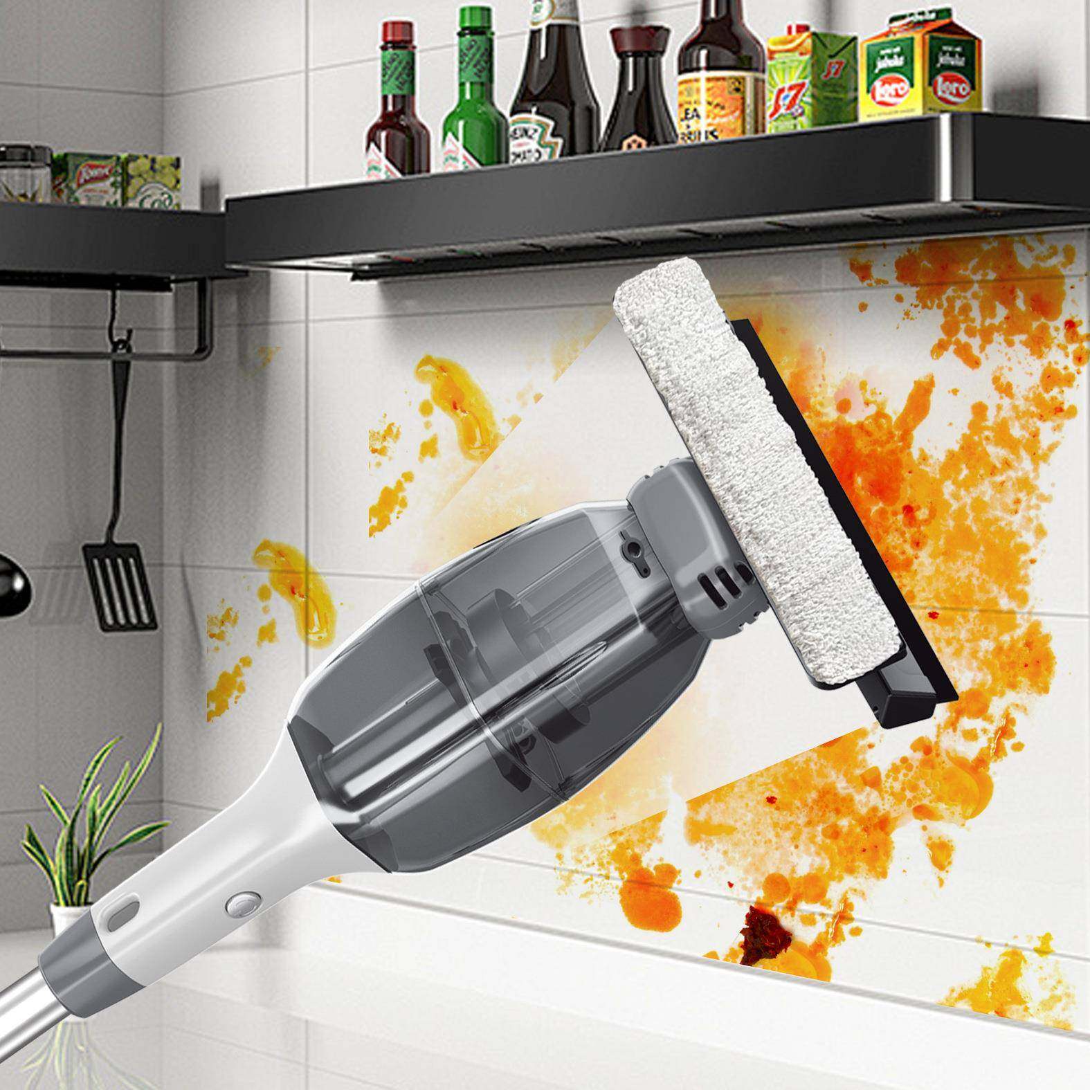 电动擦玻璃清洁器吸刮一体充电擦窗户无线家用玻璃刮镜面清洁神器 - 图2