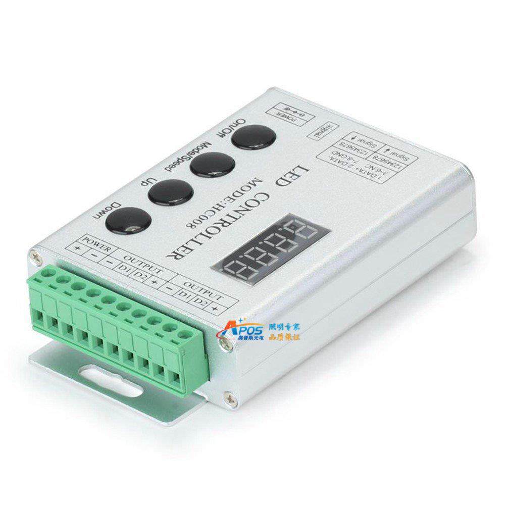 铝壳HC008幻彩灯带灯条控制器2811IC2812IC追逐跑马全彩RGB控制器,淘宝优惠券,粉丝福利购,淘宝优惠卷