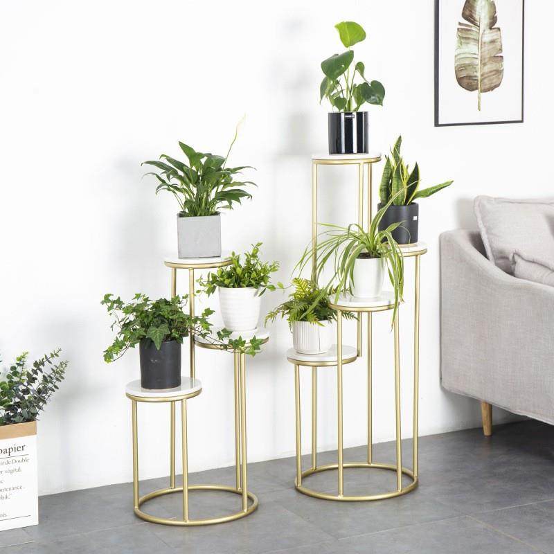 客厅简约铁艺大理石花架阳台花盆置物架室内多层绿萝盆栽架,淘宝优惠券,粉丝福利购,淘宝优惠卷