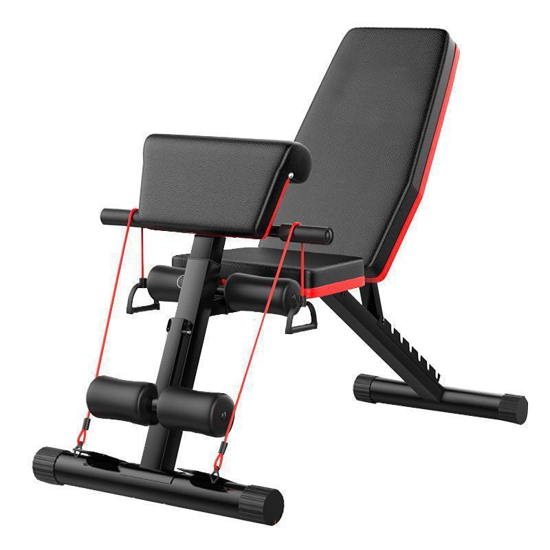 Dumbbell bench sit-ups fitness equipment household men's auxiliary multi-functional abdominal muscle board fitness chair bird bench press bench