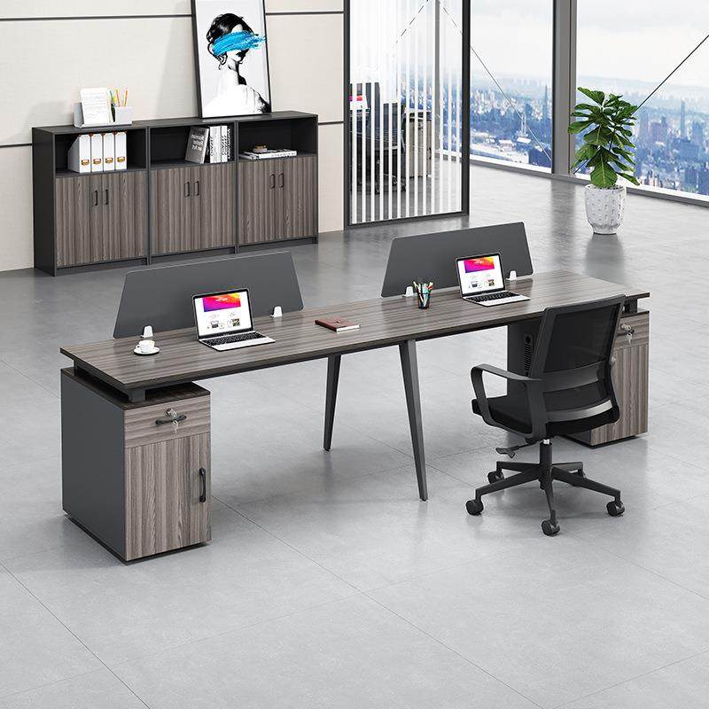 现代屏风双人位员工电脑桌办公桌简约现代职员工作桌椅组合,淘宝优惠券,粉丝福利购,淘宝优惠卷