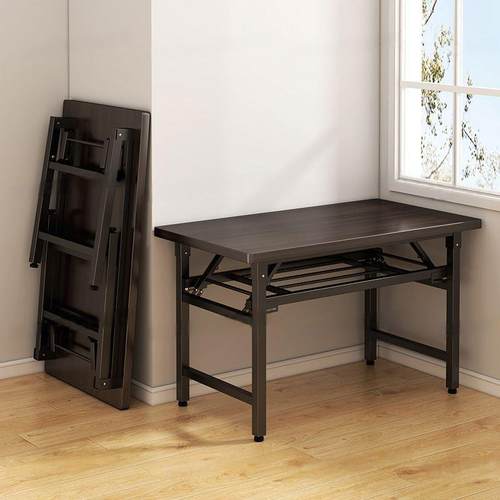 免安装折叠桌家用台式电脑桌可折叠书桌简易写字桌摆摊便携长条桌 - 图2