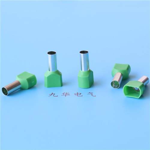 TE4012管型冷压接线端子TE4009双线铜线耳TE4018针管形预绝缘端头 - 图2